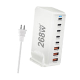 Maxbell 268W USB C Charger PD100W PD30W QC18W Multifunctional USB C Charging Station White