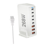 Maxbell 268W USB C Charger PD100W PD30W QC18W Multifunctional USB C Charging Station White