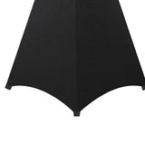 Maxbell DJ Light Speaker Stand Cover Lighting Tripod Stand Scrim for Events Weddings Black 3 Sides