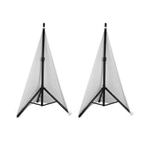 Maxbell DJ Light Speaker Stand Cover Lighting Tripod Stand Scrim for Events Weddings White 2 Sides