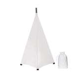 Maxbell DJ Light Speaker Stand Cover Lighting Tripod Stand Scrim for Events Weddings White 2 Sides