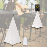 Maxbell DJ Light Speaker Stand Cover Lighting Tripod Stand Scrim for Events Weddings White 2 Sides