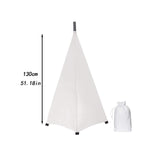 Maxbell DJ Light Speaker Stand Cover Lighting Tripod Stand Scrim for Events Weddings White 2 Sides