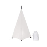 Maxbell DJ Light Speaker Stand Cover Lighting Tripod Stand Scrim for Events Weddings White 3 Sides