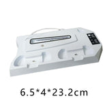 Maxbell Charging Stand with Cooling Fan for PS5 Slim Adjustable Fan Charging Station White