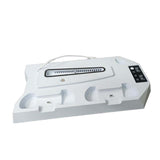 Maxbell Charging Stand with Cooling Fan for PS5 Slim Adjustable Fan Charging Station White
