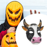 Maxbell Cow Mask Face Cover Halloween Costume for Cosplay Drama Performance Festival