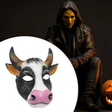 Maxbell Cow Mask Face Cover Halloween Costume for Cosplay Drama Performance Festival