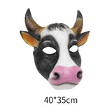 Maxbell Cow Mask Face Cover Halloween Costume for Cosplay Drama Performance Festival