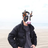 Maxbell Cow Mask Face Cover Halloween Costume for Cosplay Drama Performance Festival