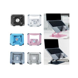 Maxbell Maxbell Folding Laptop Stand Bracket Computer Notebook Stand Rotatable Base Portable Black