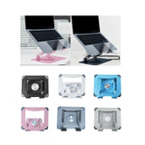 Maxbell Maxbell Folding Laptop Stand Bracket Computer Notebook Stand Rotatable Base Portable Black