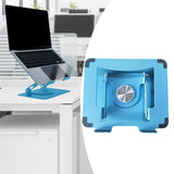 Maxbell Folding Laptop Stand Bracket Computer Notebook Stand Rotatable Base Portable Blue