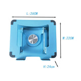 Maxbell Folding Laptop Stand Bracket Computer Notebook Stand Rotatable Base Portable Blue