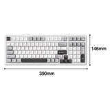 Maxbell Mechanical Gaming Keyboard PBT Keycaps Adjustable Foot Support Hot Swappable