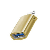 Maxbell 2 Pieces USB C Splitter Audio Output Laptop Splitter Easy to Use USB 3.0 Hub gold and silver