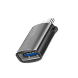 Maxbell 2 Pieces USB C Splitter Audio Output Laptop Splitter Easy to Use USB 3.0 Hub black and gold