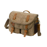 Maxbell Camera Shoulder Bag Waterproof Camera Shoulder Backpack Compact Camera Case Khaki