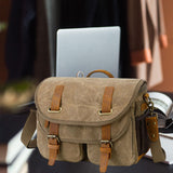 Maxbell Camera Shoulder Bag Waterproof Camera Shoulder Backpack Compact Camera Case Khaki
