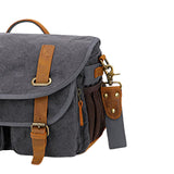 Maxbell Camera Shoulder Bag Waterproof Camera Shoulder Backpack Compact Camera Case Gray and Black