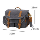 Maxbell Camera Shoulder Bag Waterproof Camera Shoulder Backpack Compact Camera Case Gray and Black