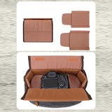 Maxbell Camera Shoulder Bag Waterproof Camera Shoulder Backpack Compact Camera Case Gray and Black