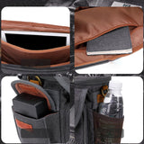 Maxbell Camera Shoulder Bag Waterproof Camera Shoulder Backpack Compact Camera Case Gray and Black