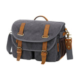 Maxbell Camera Shoulder Bag Waterproof Camera Shoulder Backpack Compact Camera Case Gray and Black