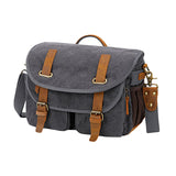 Maxbell Camera Shoulder Bag Waterproof Camera Shoulder Backpack Compact Camera Case Gray and Black
