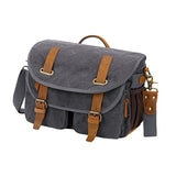 Maxbell Camera Shoulder Bag Waterproof Camera Shoulder Backpack Compact Camera Case Gray and Black