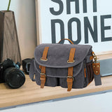 Maxbell Camera Shoulder Bag Waterproof Camera Shoulder Backpack Compact Camera Case Gray and Black
