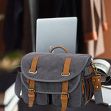 Maxbell Camera Shoulder Bag Waterproof Camera Shoulder Backpack Compact Camera Case Gray and Black