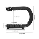 Maxbell U Shape Action Camera Handle Stabilizer Easily Install Accessory Handle Grip