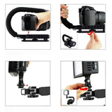Maxbell U Shape Action Camera Handle Stabilizer Easily Install Accessory Handle Grip