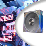 Maxbell CPU Fan 5V 3Pin ARGB High Performance for PC Chassis Silent Case Cooling Fan White Forward