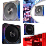 Maxbell CPU Fan 5V 3Pin ARGB High Performance for PC Chassis Silent Case Cooling Fan White Forward