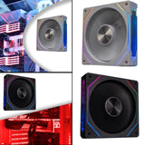 Maxbell CPU Fan 5V 3Pin ARGB High Performance for PC Chassis Silent Case Cooling Fan White Forward