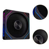 Maxbell CPU Fan 5V 3Pin ARGB High Performance for PC Chassis Silent Case Cooling Fan Forward Black