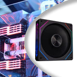 Maxbell CPU Fan 5V 3Pin ARGB High Performance for PC Chassis Silent Case Cooling Fan Forward Black