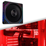 Maxbell CPU Fan 5V 3Pin ARGB High Performance for PC Chassis Silent Case Cooling Fan Forward Black