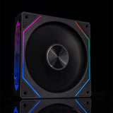 Maxbell CPU Fan 5V 3Pin ARGB High Performance for PC Chassis Silent Case Cooling Fan Backward Black