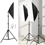 Maxbell Softbox Lighting Kit Studio Lights for Makeup Video Records Live Streamings 400W