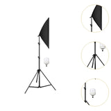 Maxbell Softbox Lighting Kit Studio Lights for Makeup Video Records Live Streamings 400W