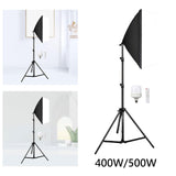 Maxbell Softbox Lighting Kit Studio Lights for Makeup Video Records Live Streamings 400W