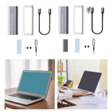 Maxbell Maxbell Hard Disk Enclosure Practical Sturdy SSD Case for Laptop Phone Professional USB C to USB C