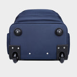 Maxbell Rolling Backpack Multifunctional Suitcase Bag for Overnight Travel Men Women Blue