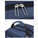 Maxbell Rolling Backpack Multifunctional Suitcase Bag for Overnight Travel Men Women Blue