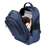 Maxbell Rolling Backpack Multifunctional Suitcase Bag for Overnight Travel Men Women Blue