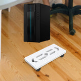 Maxbell Computer Holder Stand Portable Mobile CPU Holder Stand for Home Office Gamers White