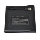 Maxbell External CD DVD Drive High Speed Data Transfer PC External DVD Recording black